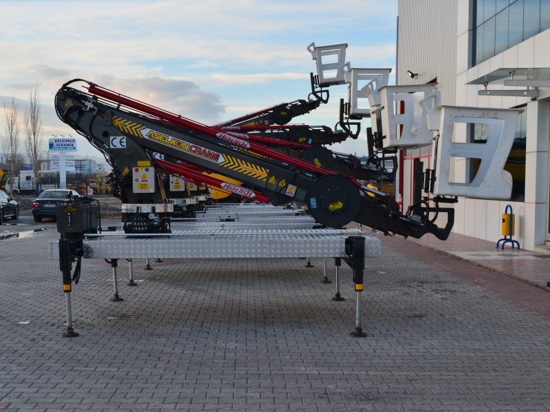 ASELKON satılık hazır vinç, satılık hidrolik vinç, hidrolik platform, hidrolik vinç platform,