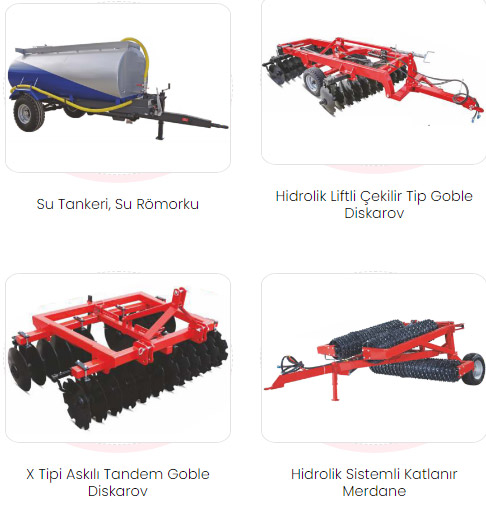 ABASAN Konya asistan kepçe, devirmeli kepçe, tesviye küreği, goble disc harrow, hydraulic folding roller, 
